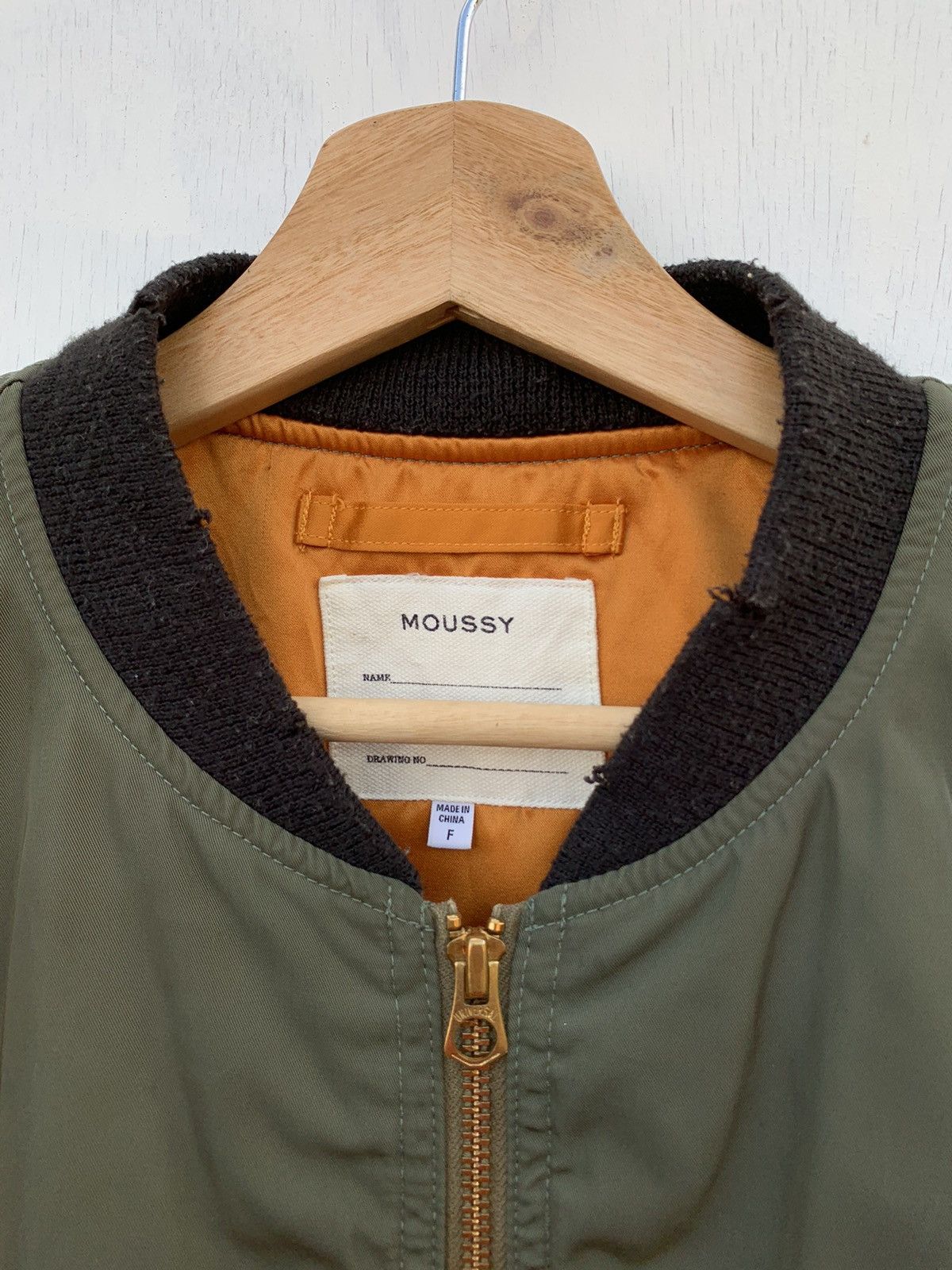 Alpha Industries Japanese Brand Moussy Distressed Alpha Bomber Jacket Size US M / EU 48-50 / 2 - 6 Thumbnail