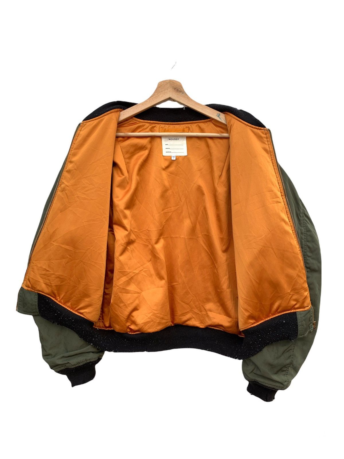 Alpha Industries Japanese Brand Moussy Distressed Alpha Bomber Jacket Size US M / EU 48-50 / 2 - 14 Thumbnail