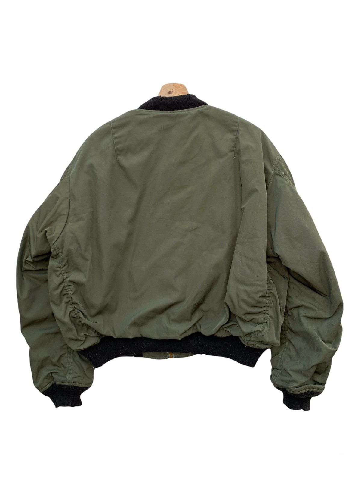 Alpha Industries Japanese Brand Moussy Distressed Alpha Bomber Jacket Size US M / EU 48-50 / 2 - 15 Thumbnail