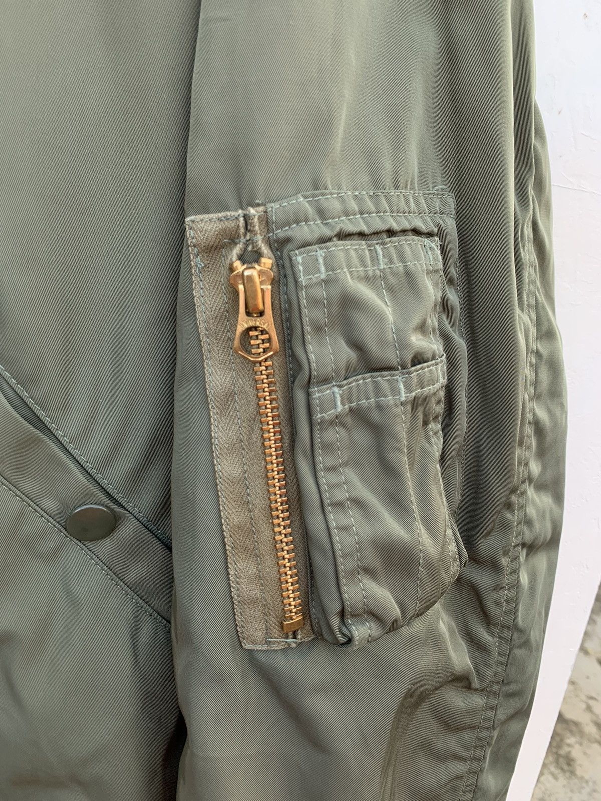 Alpha Industries Japanese Brand Moussy Distressed Alpha Bomber Jacket Size US M / EU 48-50 / 2 - 7 Thumbnail