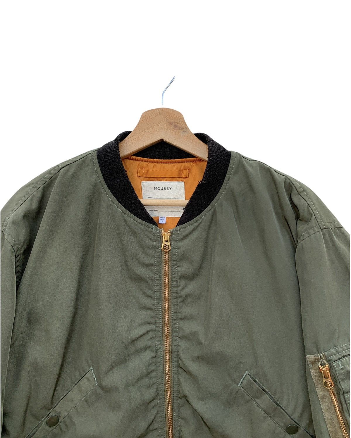 Alpha Industries Japanese Brand Moussy Distressed Alpha Bomber Jacket Size US M / EU 48-50 / 2 - 3 Thumbnail