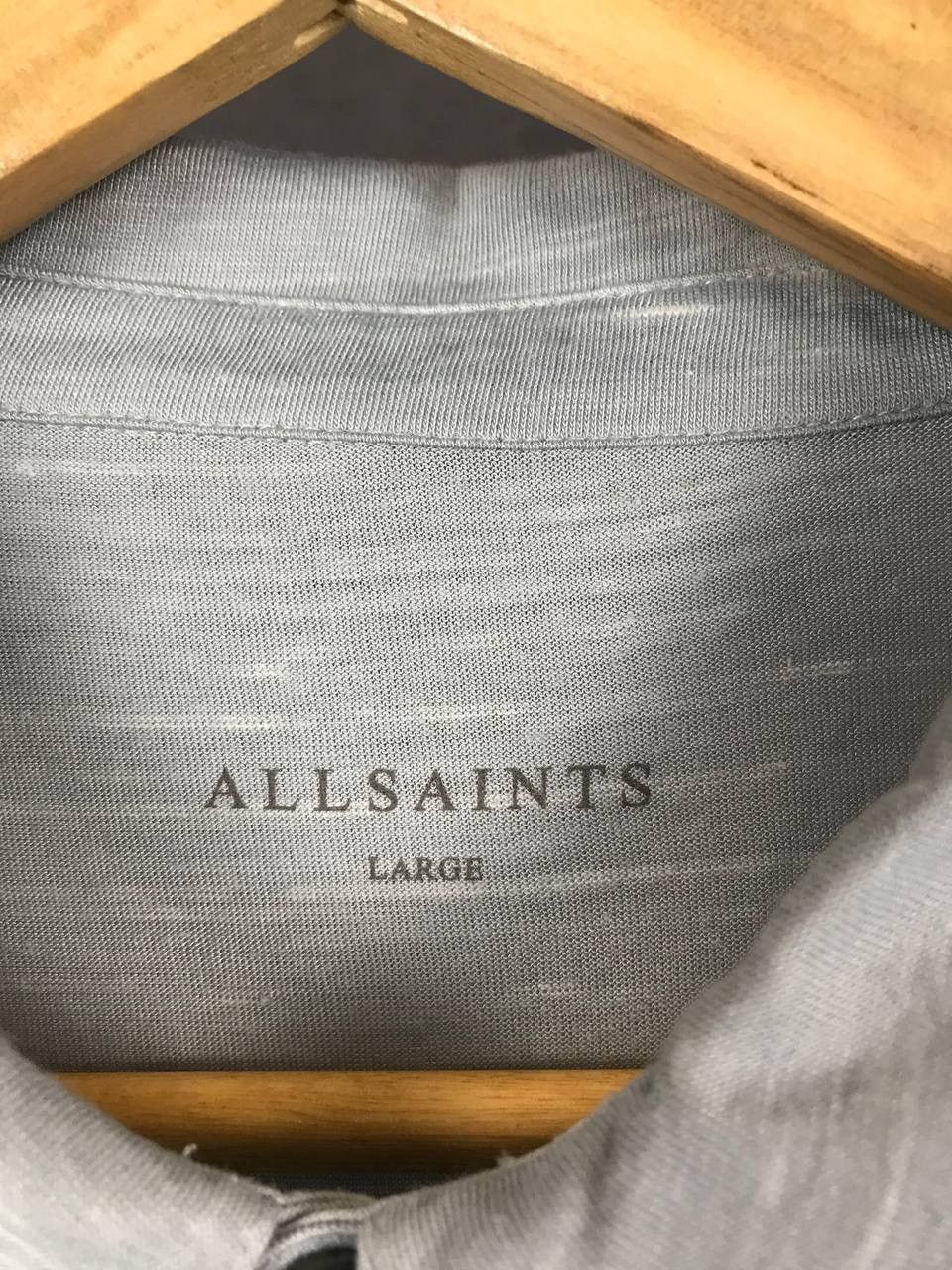Allsaints Allsaints luxury streetwear polo tee Size US L / EU 52-54 / 3 - 3 Thumbnail