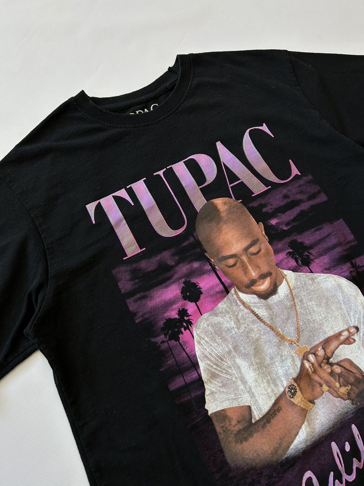Band Tees 2Pac Big Logo Tee California Love Y2K Streetwear Size US M / EU 48-50 / 2 - 2 Thumbnail