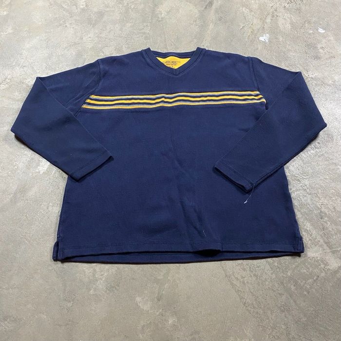 Cherokee Y2K VTG cherokee Sweatshirt Raver Striped 2000s L Skate blue ...