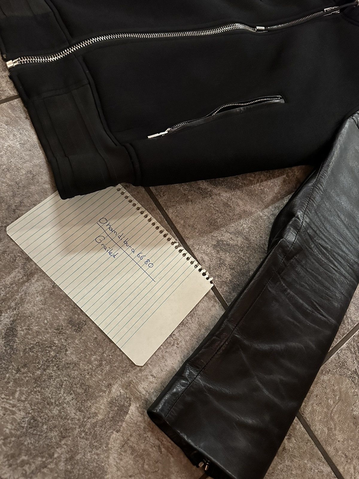 Givenchy Givenchy Black Leather Neoprene Jacket Size US L / EU 52-54 / 3 - 4 Thumbnail
