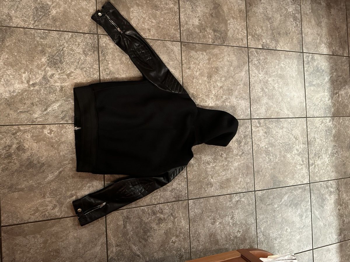 Givenchy Givenchy Black Leather Neoprene Jacket Size US L / EU 52-54 / 3 - 7 Thumbnail