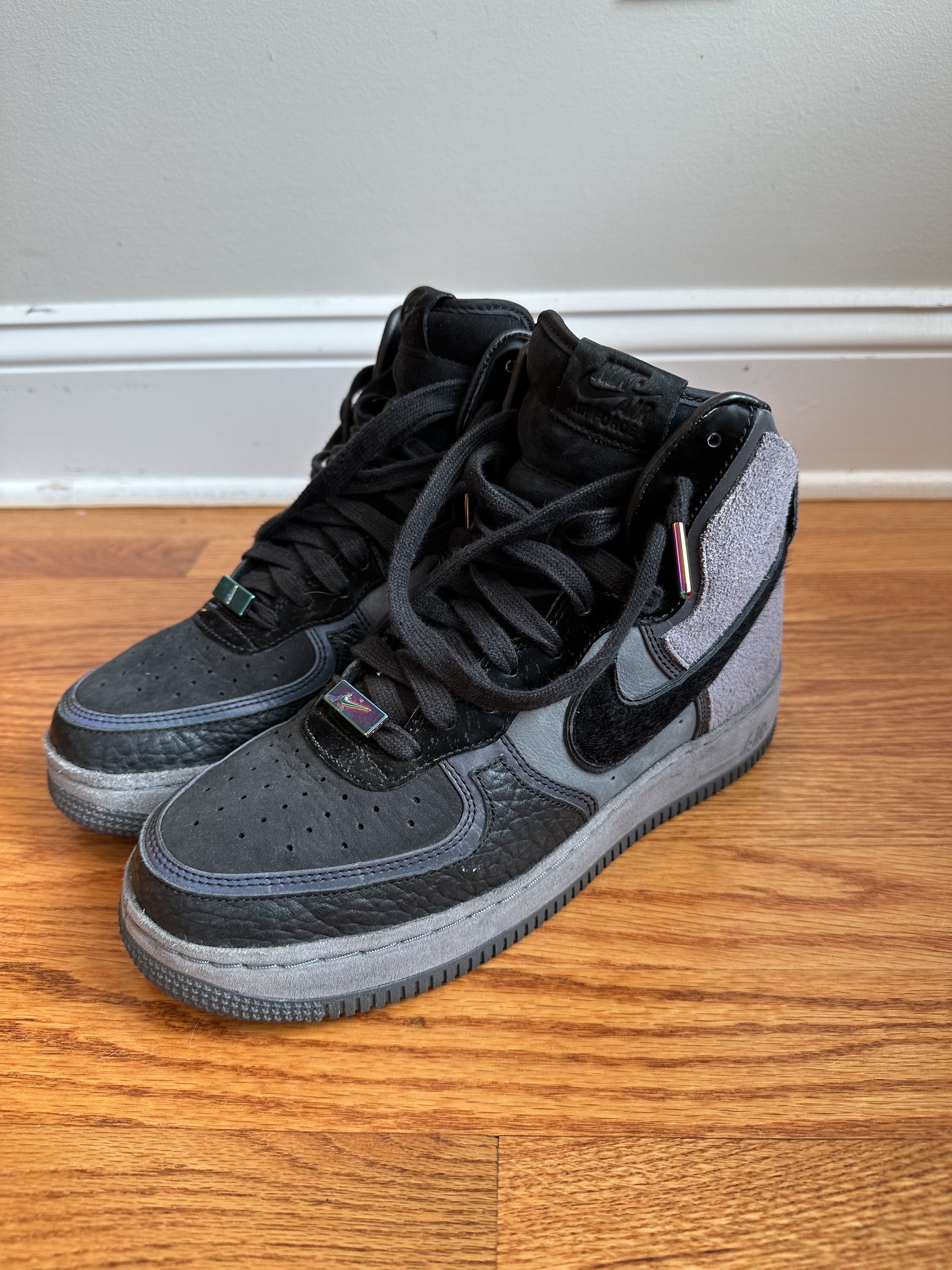 image of A Ma Maniere Air Force 1 High “Hand Wash Cold” Size 8 Shoes in Grey, Men's