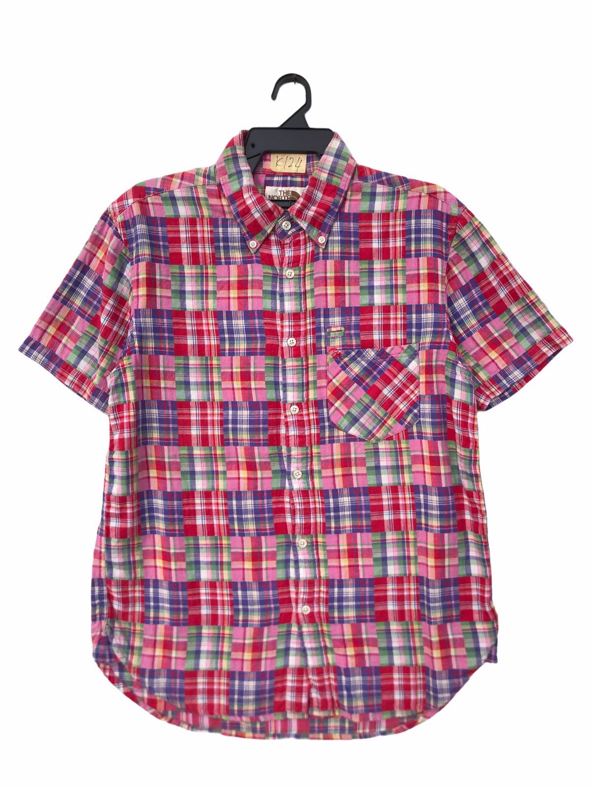 image of The North Face White Label Plaid Design, Men's (Size Large)