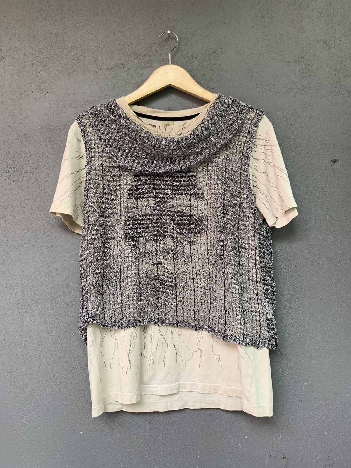20471120 🖤BLACKFRIDAY🖤VINTAGE CROP OPEN KNITTED LIKE 🔥NANCY SPUGEN🔥 Size S / US 4 / IT 40 - 1 Thumbnail