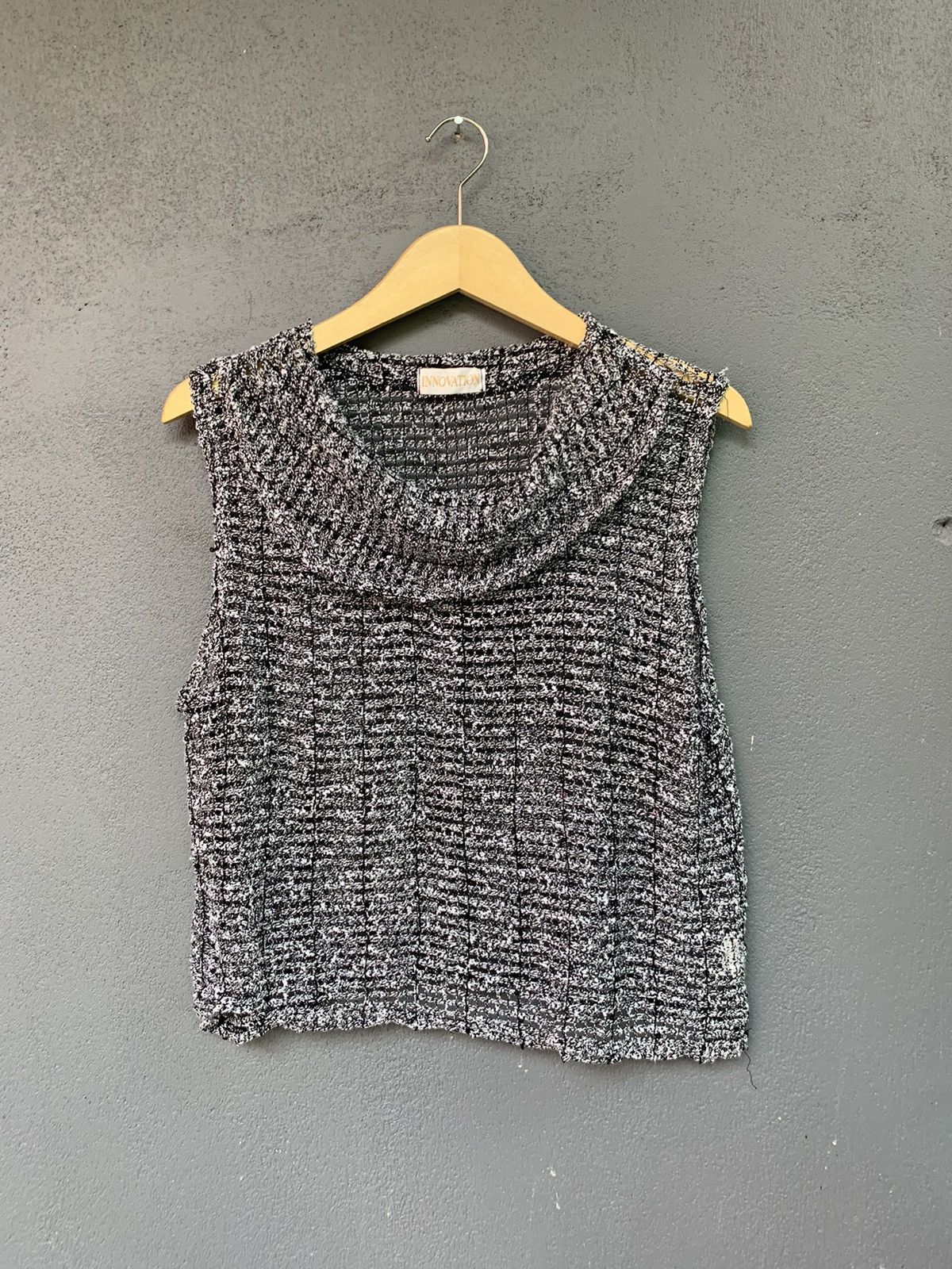 20471120 🖤BLACKFRIDAY🖤VINTAGE CROP OPEN KNITTED LIKE 🔥NANCY SPUGEN🔥 Size S / US 4 / IT 40 - 6 Thumbnail