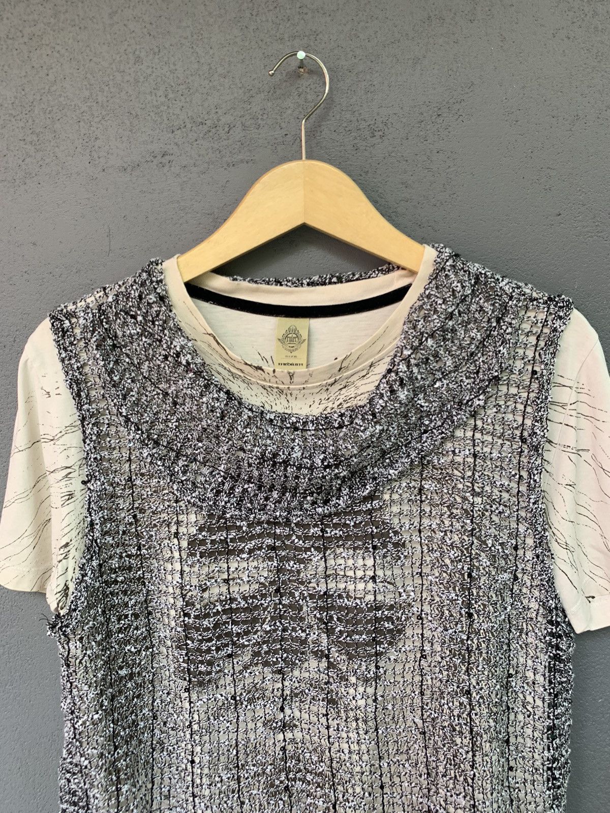 20471120 🖤BLACKFRIDAY🖤VINTAGE CROP OPEN KNITTED LIKE 🔥NANCY SPUGEN🔥 Size S / US 4 / IT 40 - 2 Thumbnail