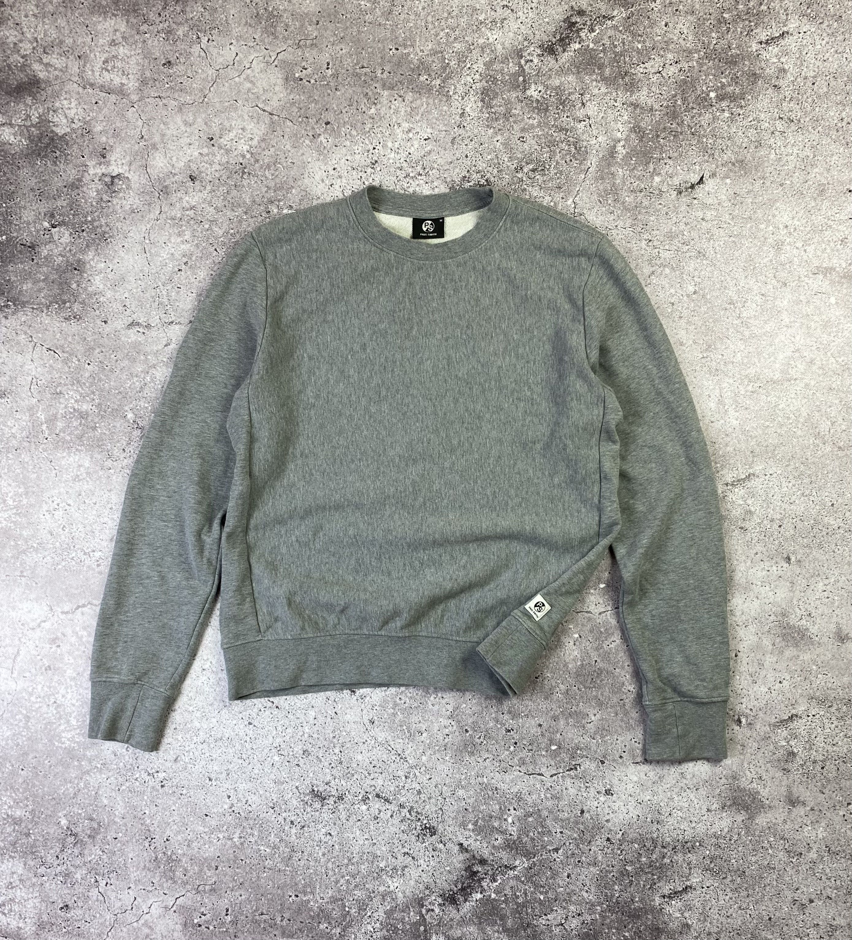 Paul Smith × Vintage Paul Smith PS Logo Sweatshirt Jumper Gray Size M Size US M / EU 48-50 / 2 - 2 Thumbnail
