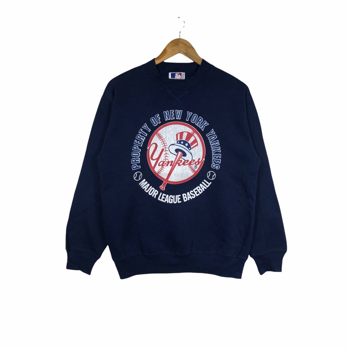 New York Yankees VINTAGE NEW YORK YANKEES BASEBALL SWEATSHIRT CASUAL JUMPER Size US M / EU 48-50 / 2 - 1 Thumbnail