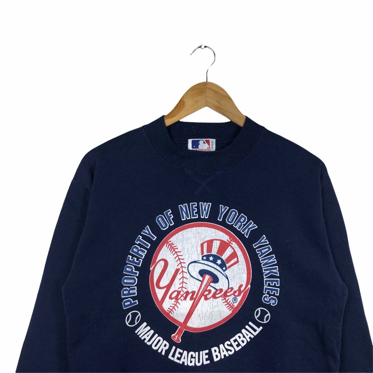 New York Yankees VINTAGE NEW YORK YANKEES BASEBALL SWEATSHIRT CASUAL JUMPER Size US M / EU 48-50 / 2 - 2 Thumbnail