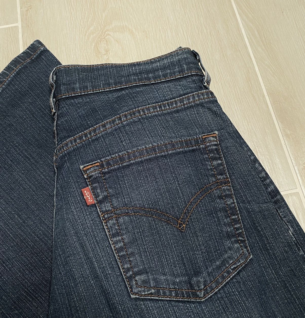 Levi's Vintage Dark Levi’s Strauss Flared Jeans Trousers Size 30" / US 8 / IT 44 - 4 Thumbnail