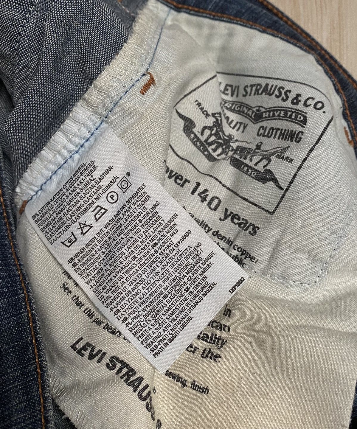Levi's Vintage Dark Levi’s Strauss Flared Jeans Trousers Size 30" / US 8 / IT 44 - 6 Thumbnail