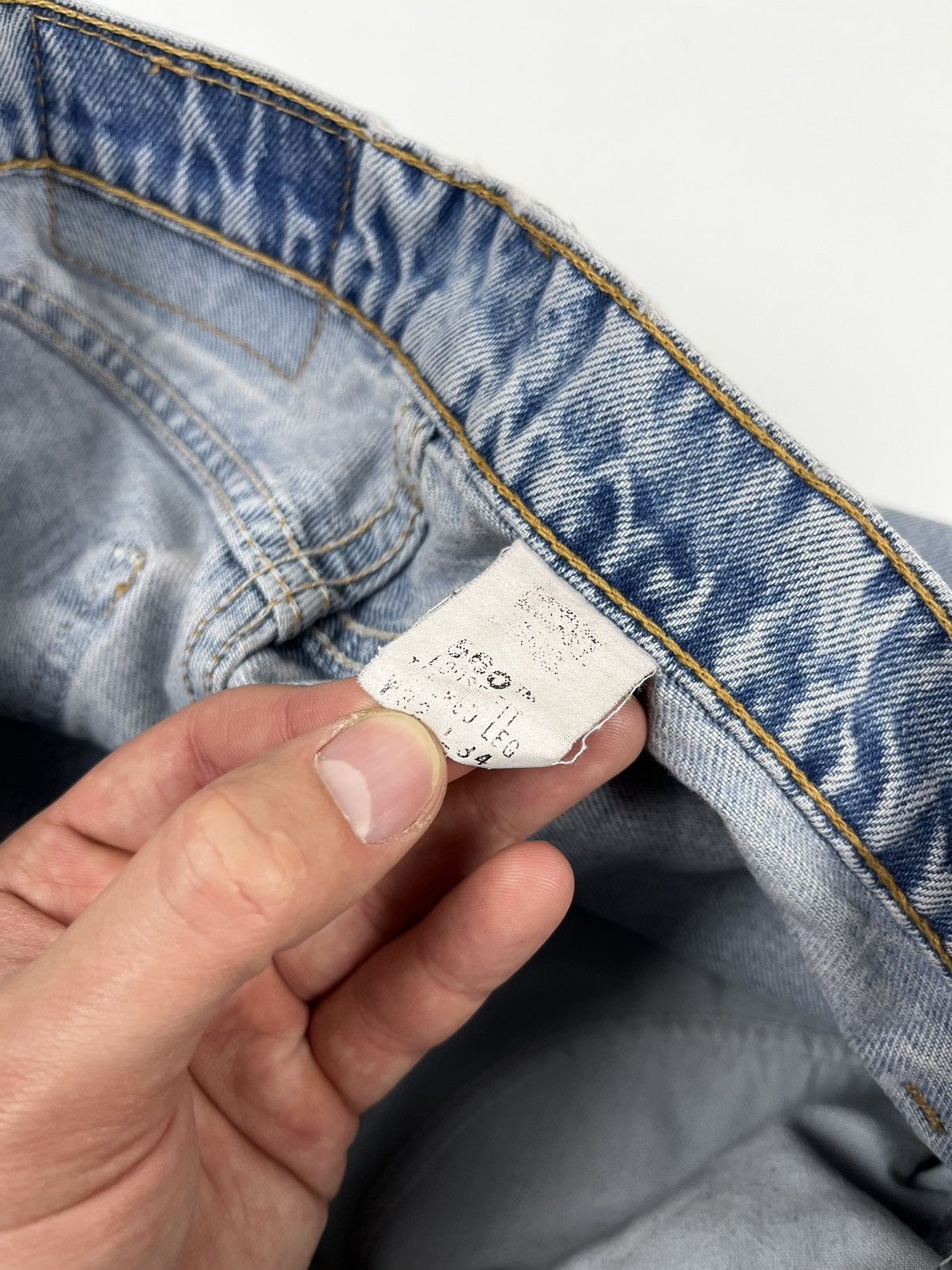 Levi's Levi’s Vintage Orange Tab Blue Washed Denim Pants Size US 32 / EU 48 - 9 Thumbnail