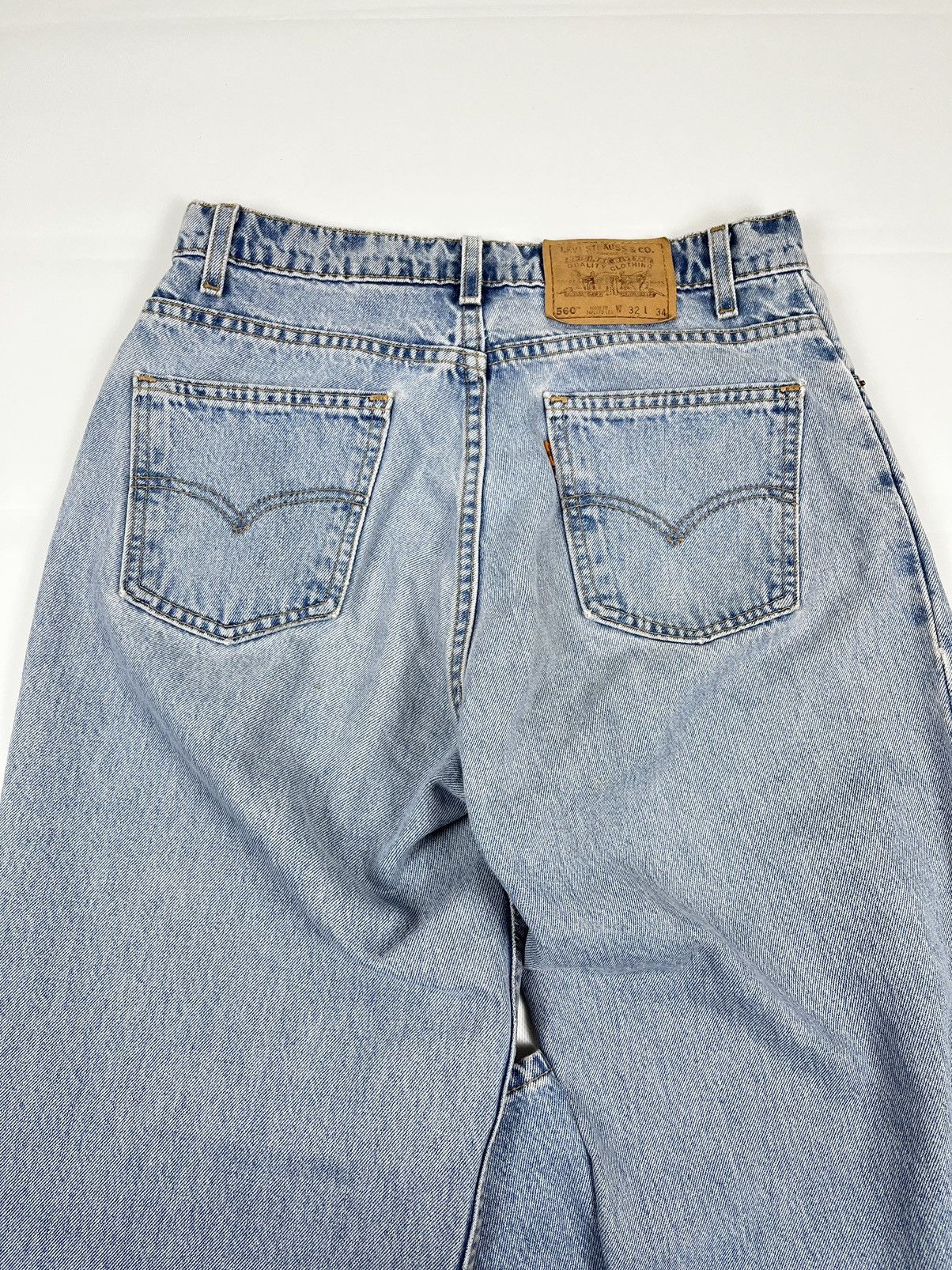 Levi's Levi’s Vintage Orange Tab Blue Washed Denim Pants Size US 32 / EU 48 - 2 Thumbnail