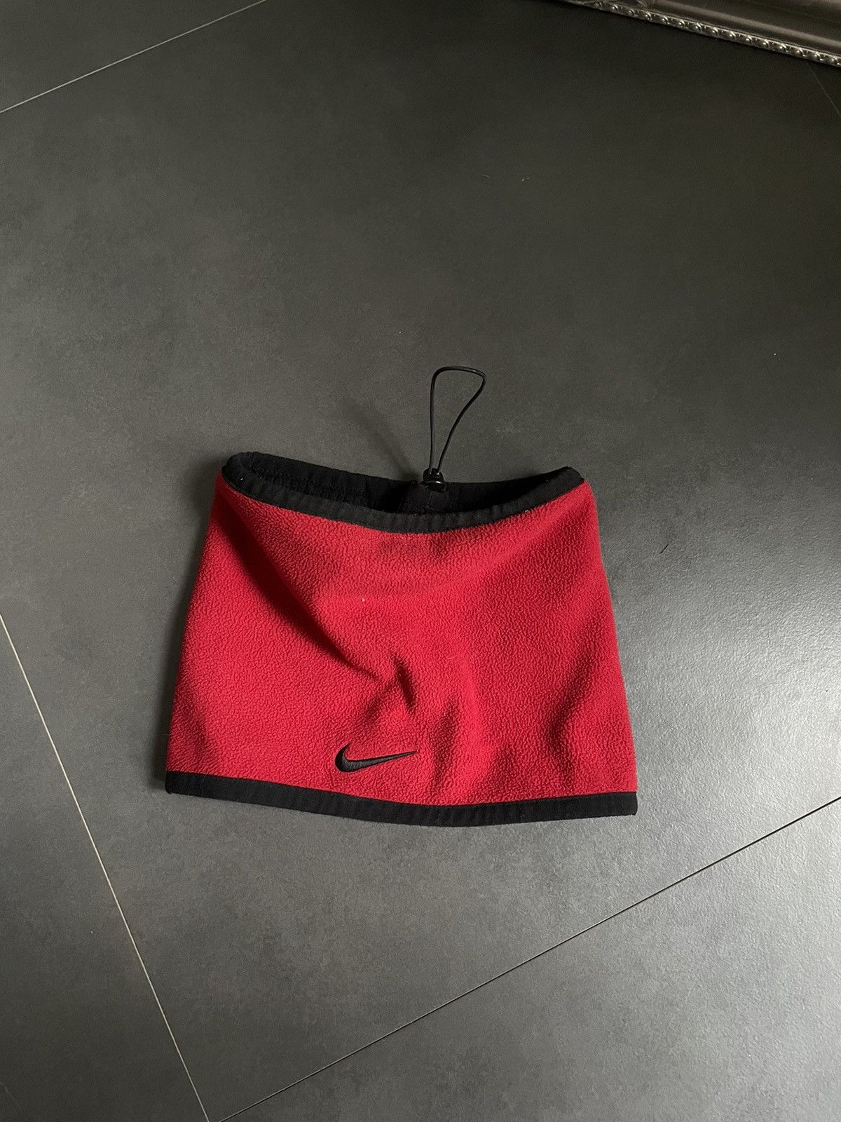 Nike Vintage 2 in 1 Nike Buff Scarf Hat Swoosh Fleece Size ONE SIZE - 2 Thumbnail