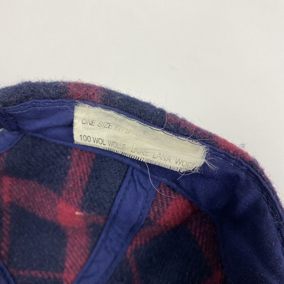 Vintage 1990’s Vintage Tartan Wool Snap Back Cap Size ONE SIZE - 7 Thumbnail