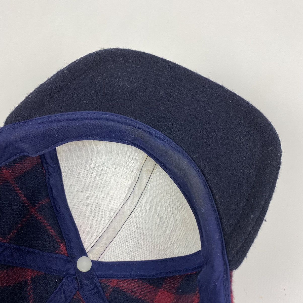 Vintage 1990’s Vintage Tartan Wool Snap Back Cap Size ONE SIZE - 6 Thumbnail