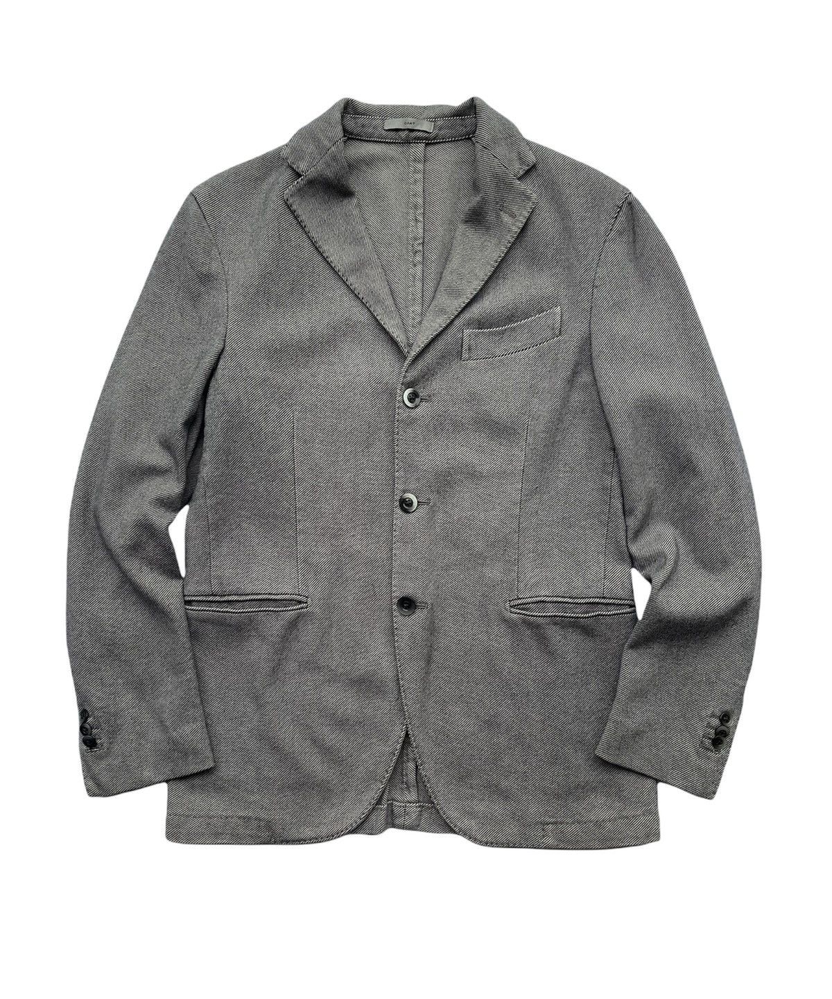 image of Boglioli Stripe Cotton Pattern Coat (Size 46) in Grey, Men's (Size Medium)