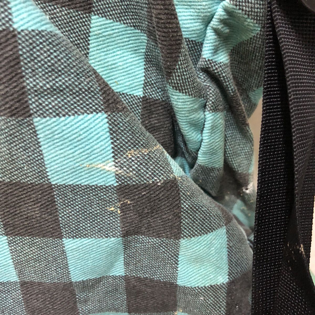 Japanese Brand japan turquoise checkered backpack Size ONE SIZE - 6 Thumbnail