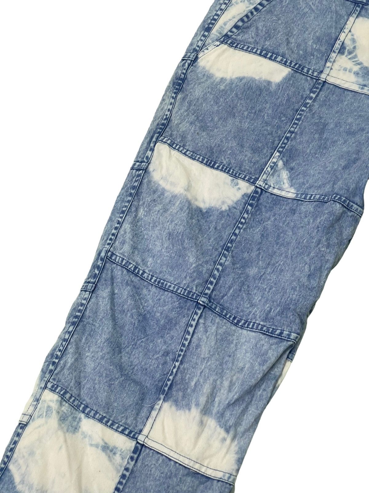 Japanese Brand Hagi Jeans Wide Baggy El Rodeo Tie Dye Handmade Thin 3🟦6 Size US 32 / EU 48 - 6 Thumbnail