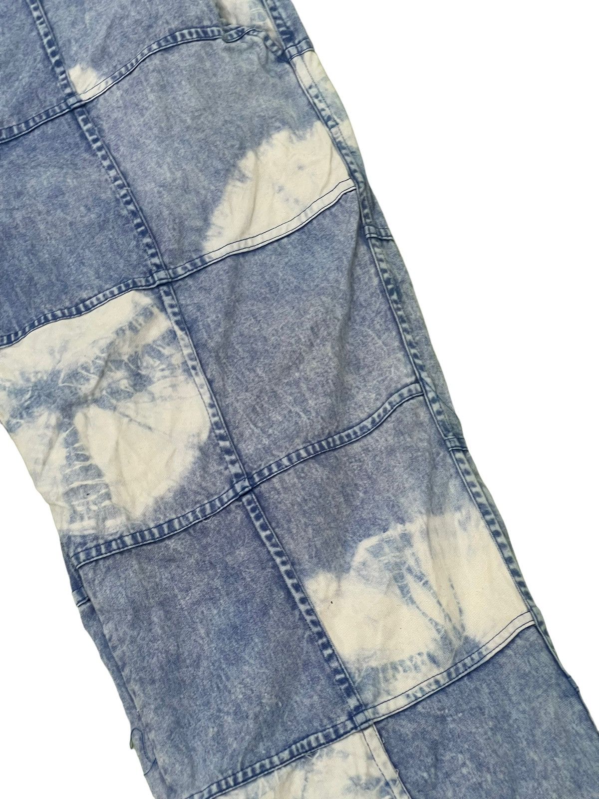 Japanese Brand Hagi Jeans Wide Baggy El Rodeo Tie Dye Handmade Thin 3🟦6 Size US 32 / EU 48 - 7 Thumbnail