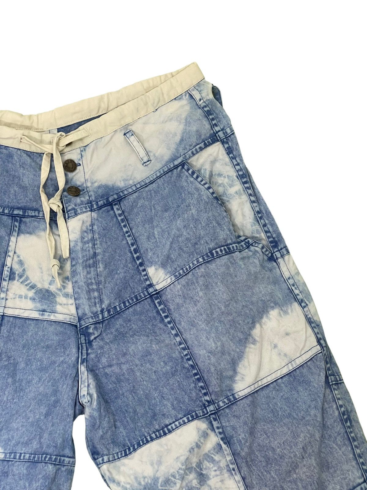 Japanese Brand Hagi Jeans Wide Baggy El Rodeo Tie Dye Handmade Thin 3🟦6 Size US 32 / EU 48 - 9 Thumbnail
