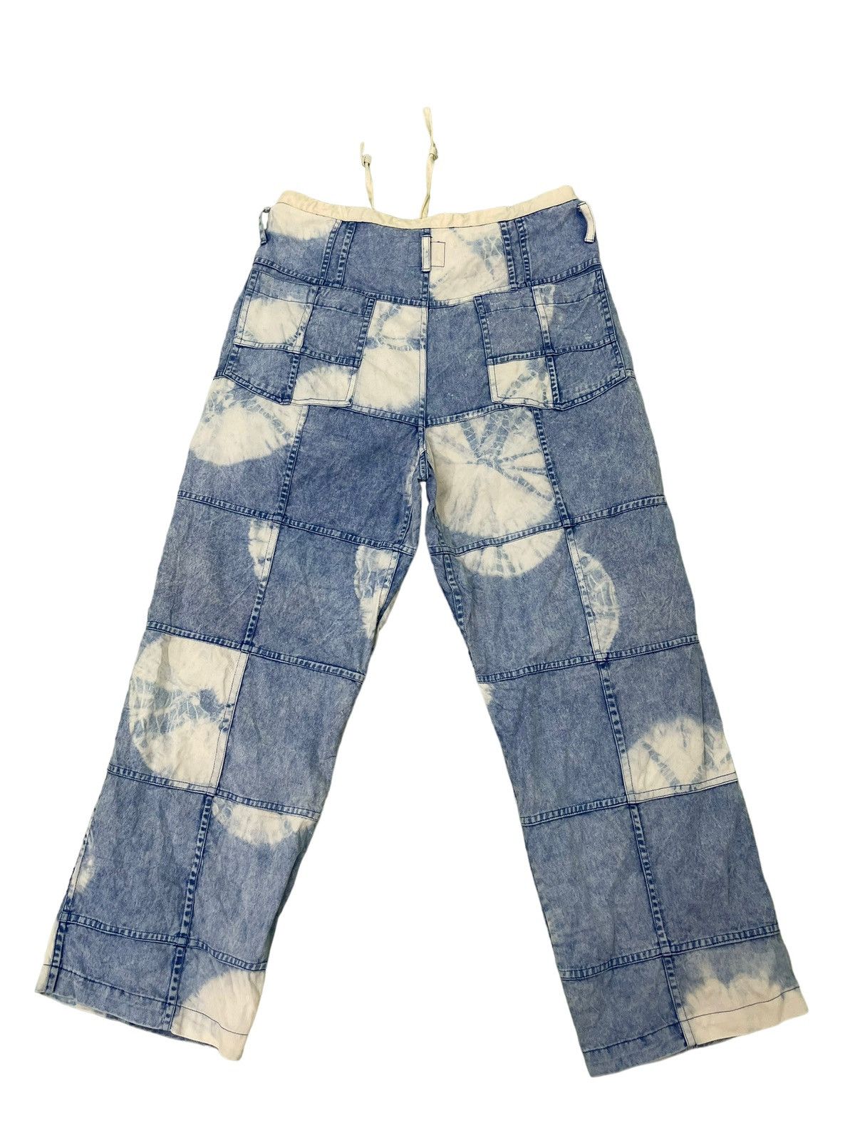 Japanese Brand Hagi Jeans Wide Baggy El Rodeo Tie Dye Handmade Thin 3🟦6 Size US 32 / EU 48 - 11 Thumbnail