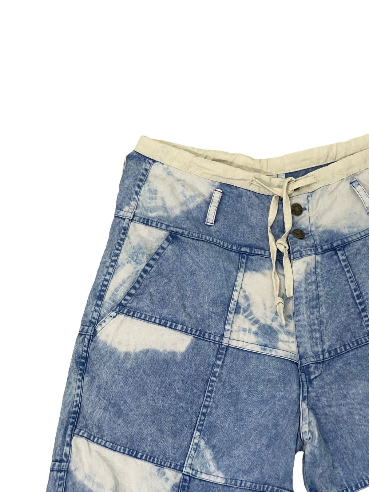 Japanese Brand Hagi Jeans Wide Baggy El Rodeo Tie Dye Handmade Thin 3🟦6 Size US 32 / EU 48 - 8 Thumbnail