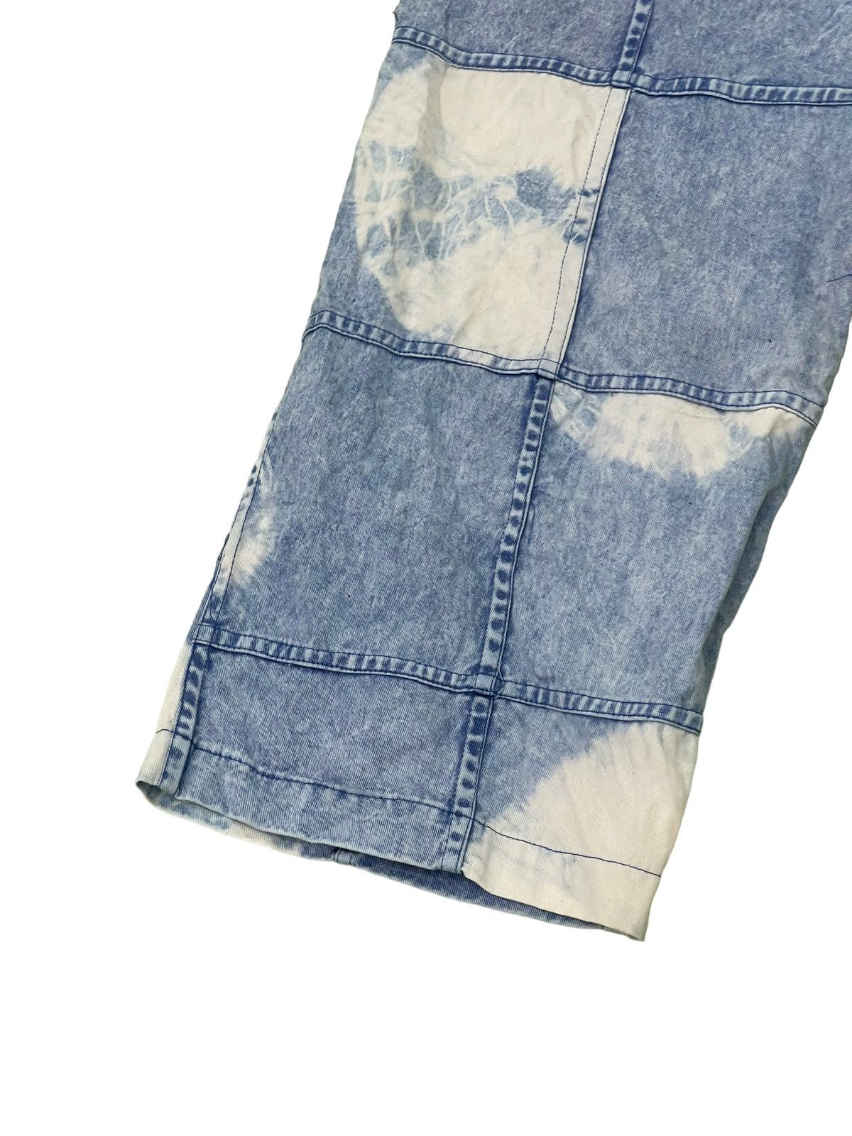 Japanese Brand Hagi Jeans Wide Baggy El Rodeo Tie Dye Handmade Thin 3🟦6 Size US 32 / EU 48 - 15 Thumbnail