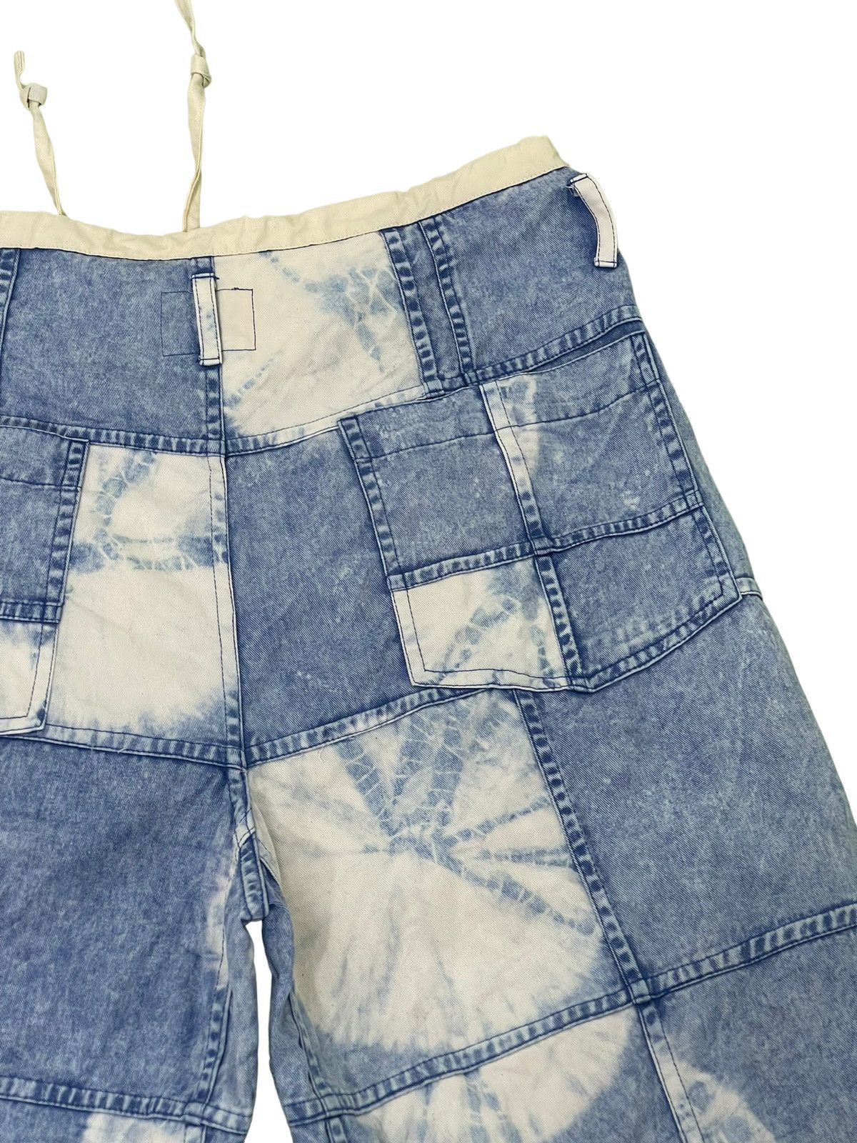 Japanese Brand Hagi Jeans Wide Baggy El Rodeo Tie Dye Handmade Thin 3🟦6 Size US 32 / EU 48 - 19 Thumbnail