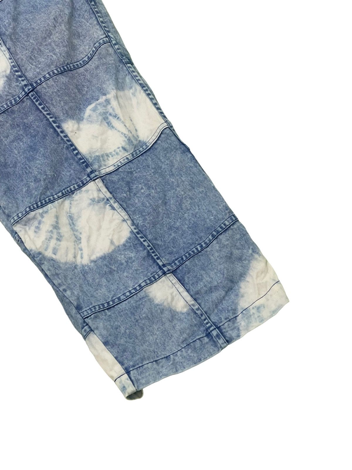 Japanese Brand Hagi Jeans Wide Baggy El Rodeo Tie Dye Handmade Thin 3🟦6 Size US 32 / EU 48 - 4 Thumbnail