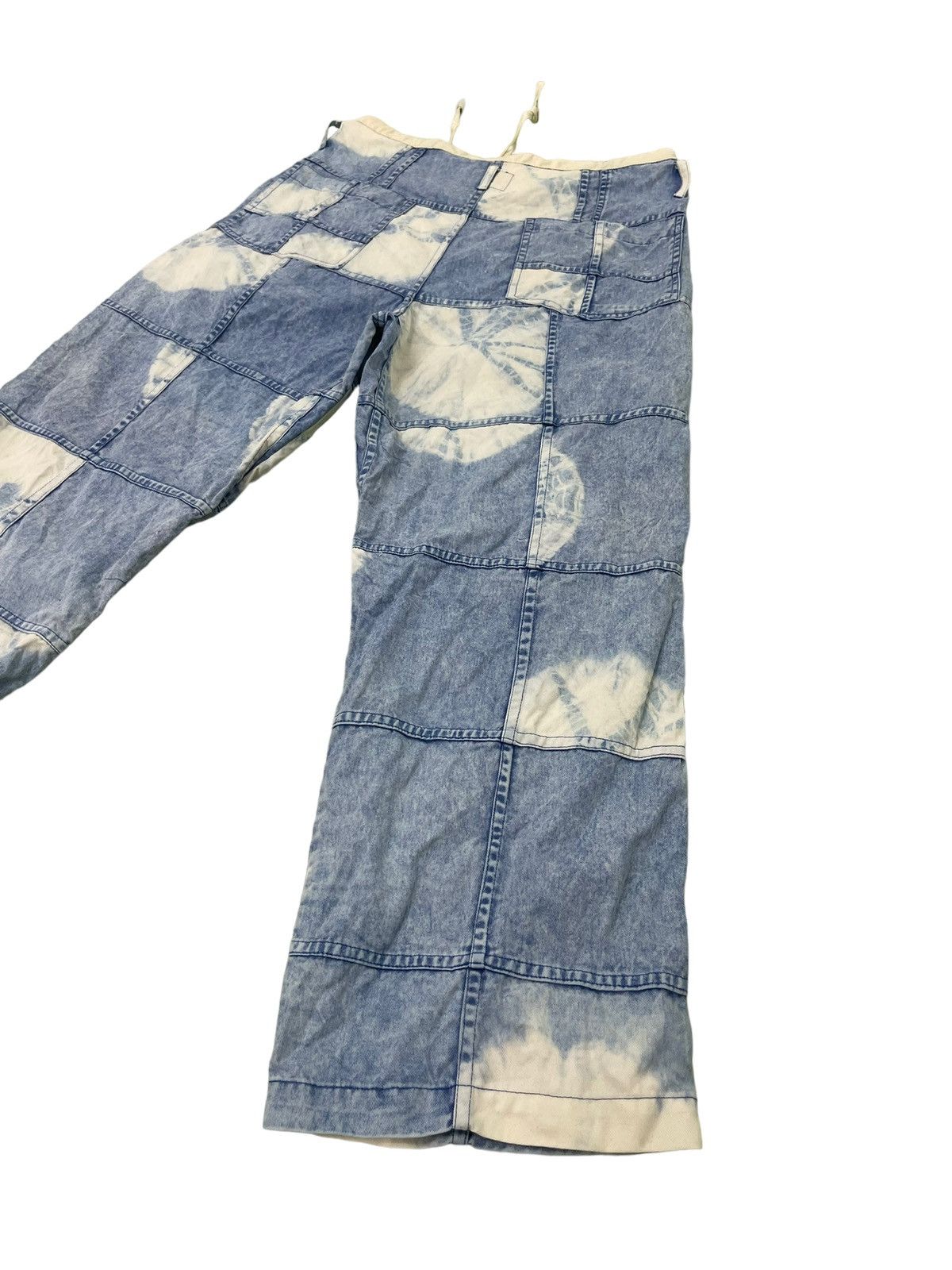 Japanese Brand Hagi Jeans Wide Baggy El Rodeo Tie Dye Handmade Thin 3🟦6 Size US 32 / EU 48 - 13 Thumbnail