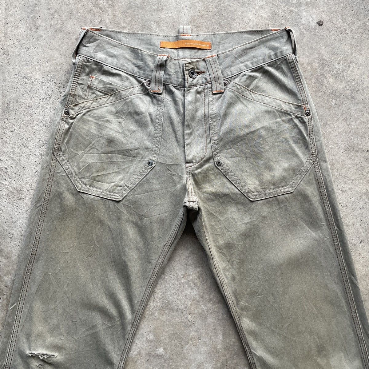 Japanese Brand W30💥 Vintage Japanese Faded Buckle Tactical Trousers Pants Size US 30 / EU 46 - 4 Thumbnail