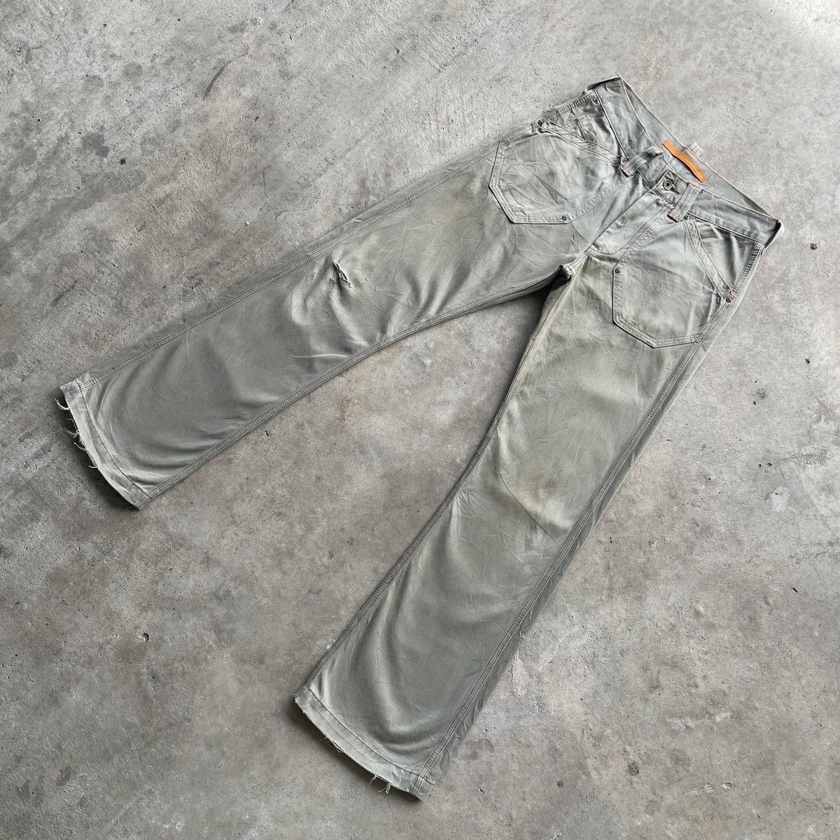 Japanese Brand W30💥 Vintage Japanese Faded Buckle Tactical Trousers Pants Size US 30 / EU 46 - 3 Thumbnail