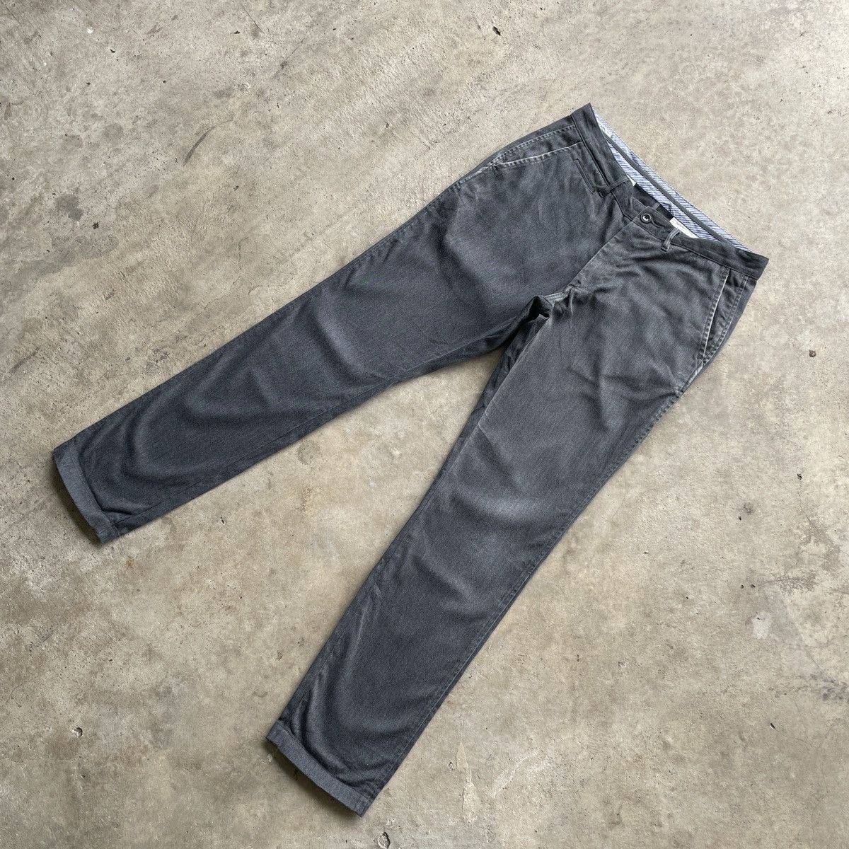 Japanese Brand W30💥 Vintage Japanese Brand Faded Grey Trousers Casual Pants Size US 30 / EU 46 - 2 Thumbnail