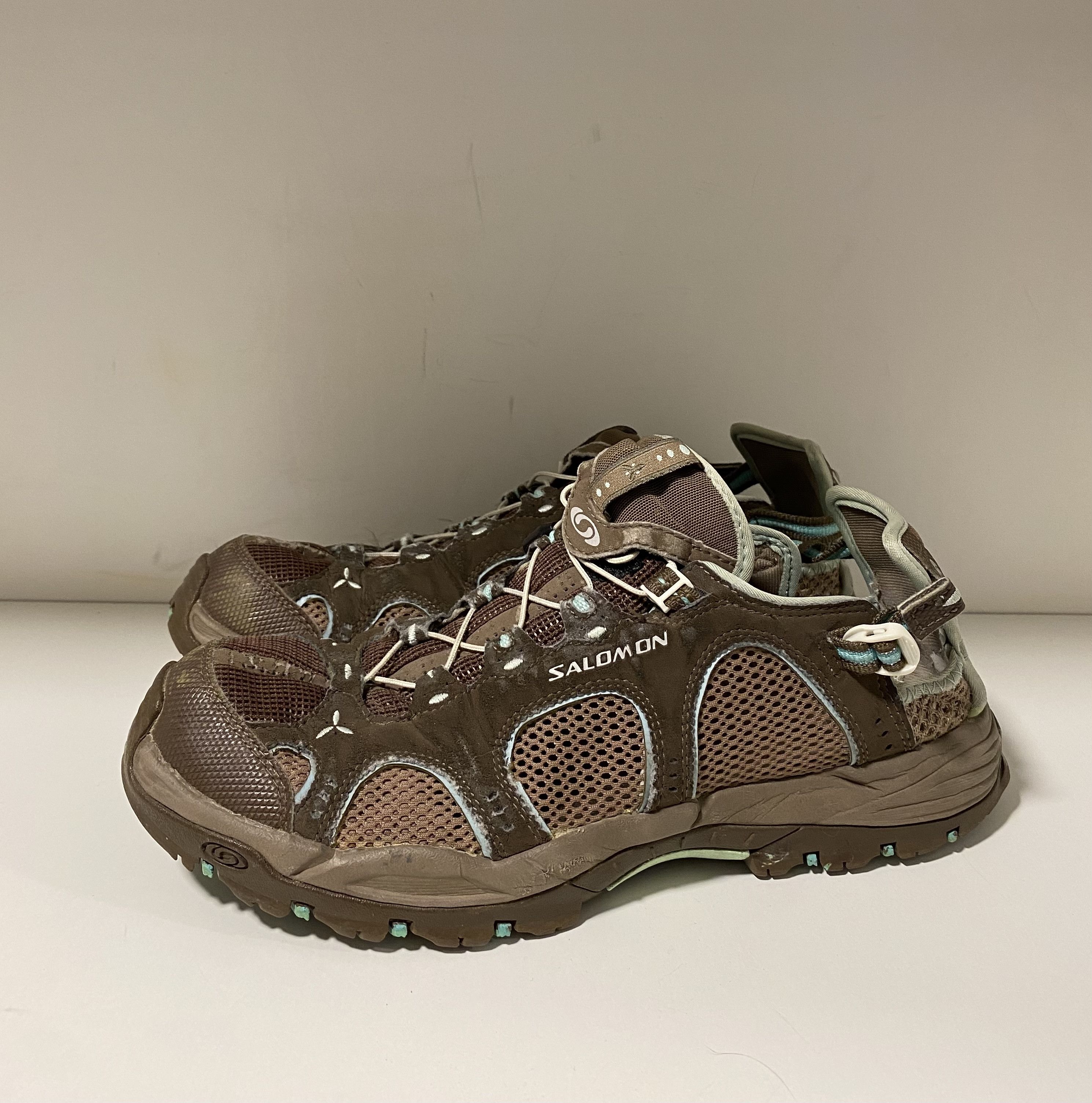 Salomon Vintage Salomon Techamphibian mesh hiking sneakers Size US 9 / EU 42 - 1 Thumbnail