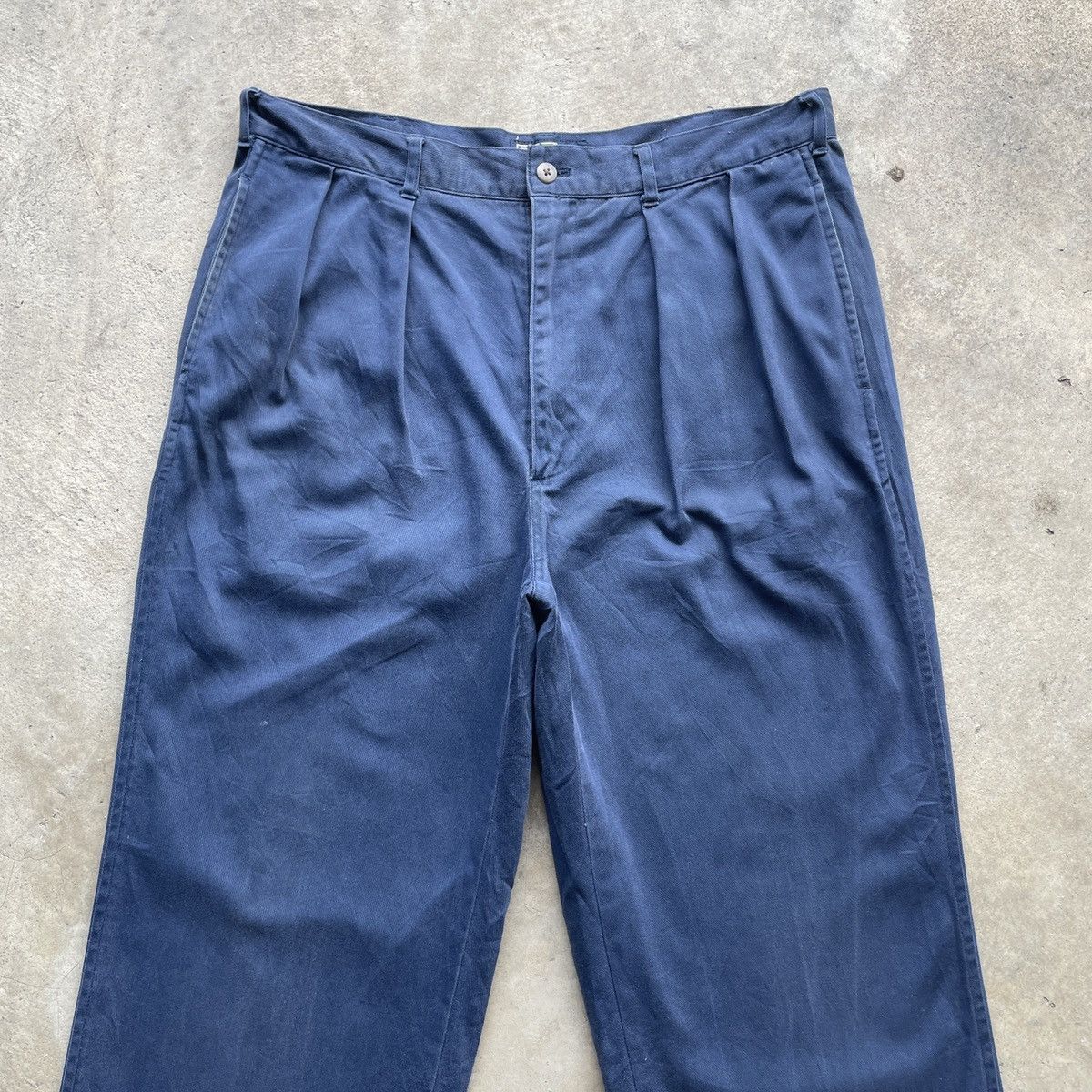 Polo Ralph Lauren Vintage Polo By Ralph Lauren Blue Trousers Casual Pants W33 Size US 33 - 3 Thumbnail