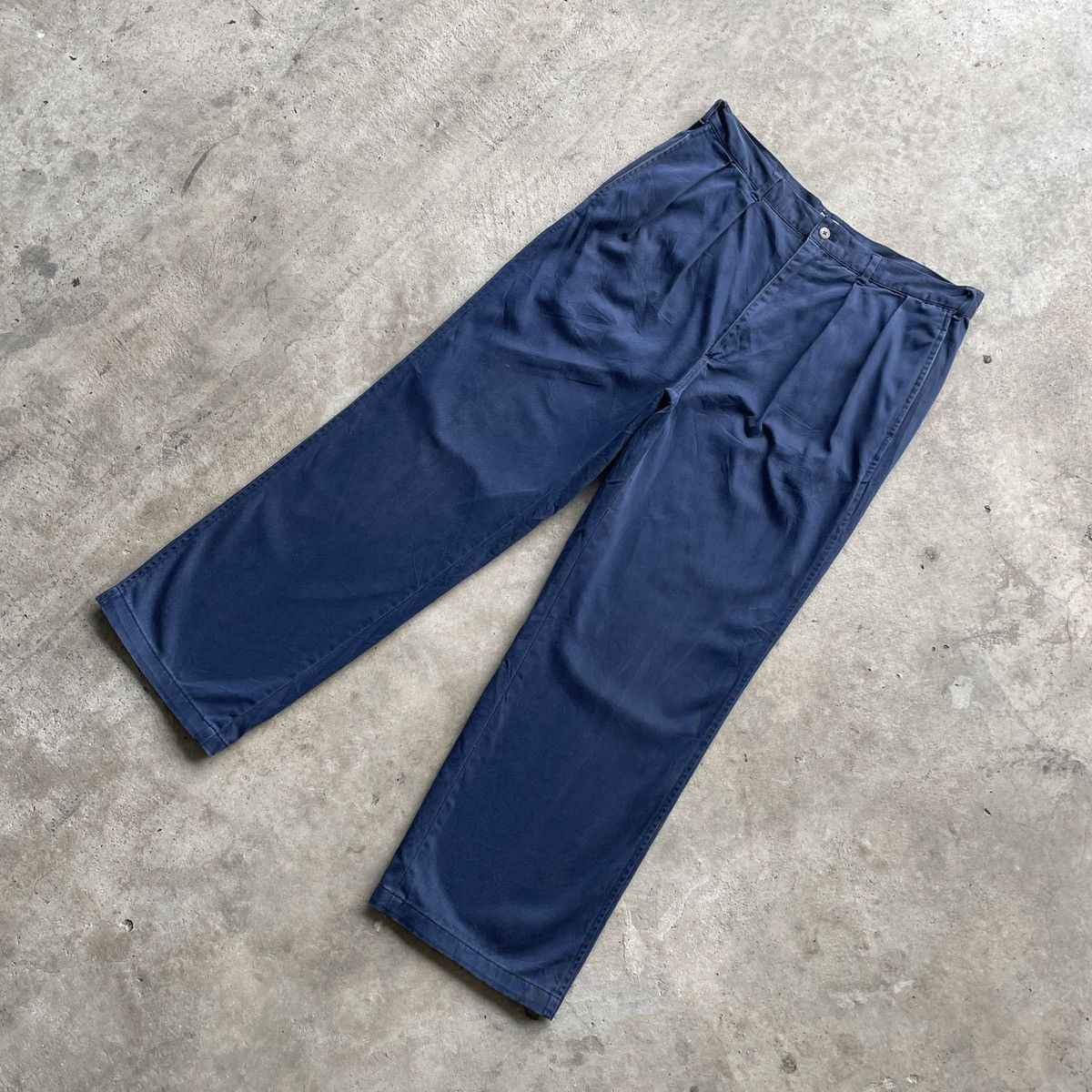 Polo Ralph Lauren Vintage Polo By Ralph Lauren Blue Trousers Casual Pants W33 Size US 33 - 2 Thumbnail