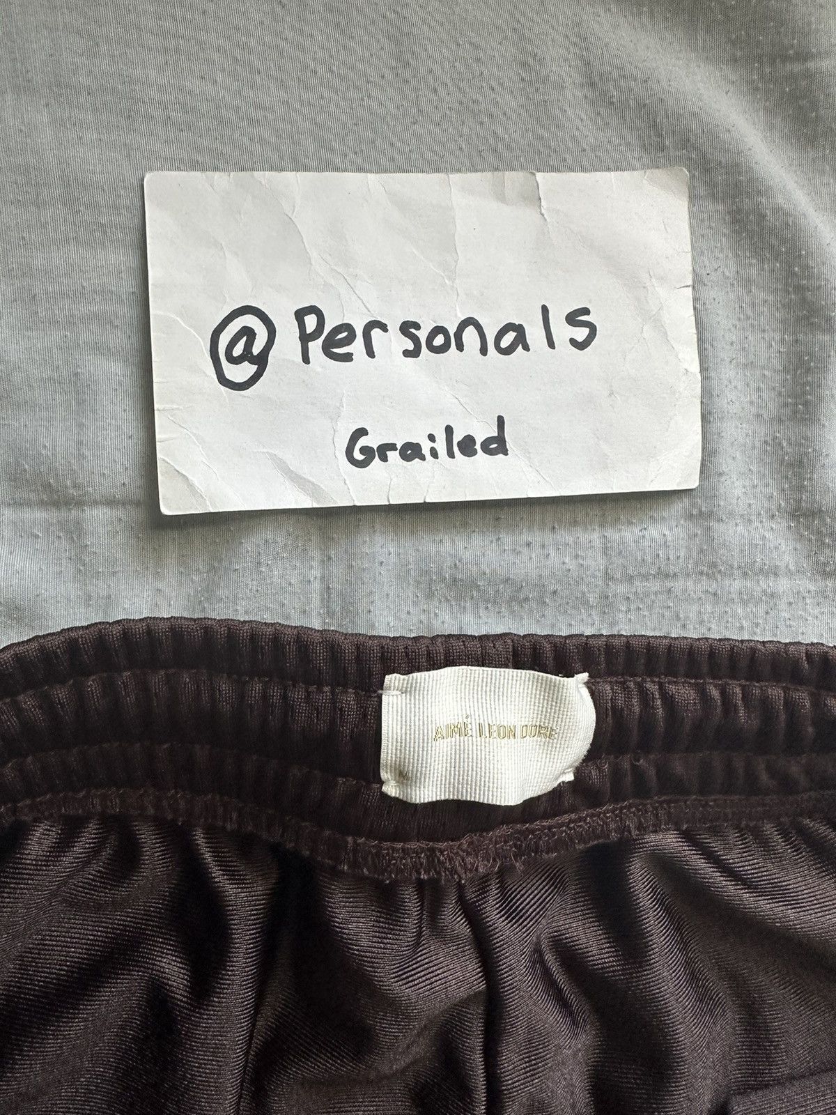 Aime Leon Dore Aime Leon Dore Crest Shorts Brown Medium Size US 32 / EU 48 - 11 Thumbnail