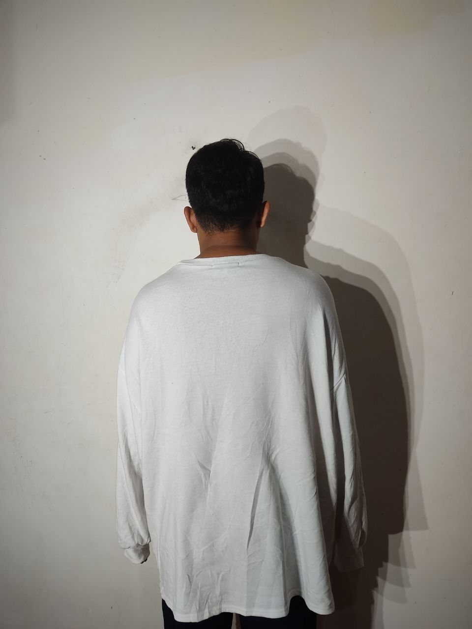 Japanese Brand JUNIOR SWEET JUDGE AMERICAN FLAG OVERSIZED WHITE SWEATSHIRT Size US XXL / EU 58 / 5 - 7 Thumbnail