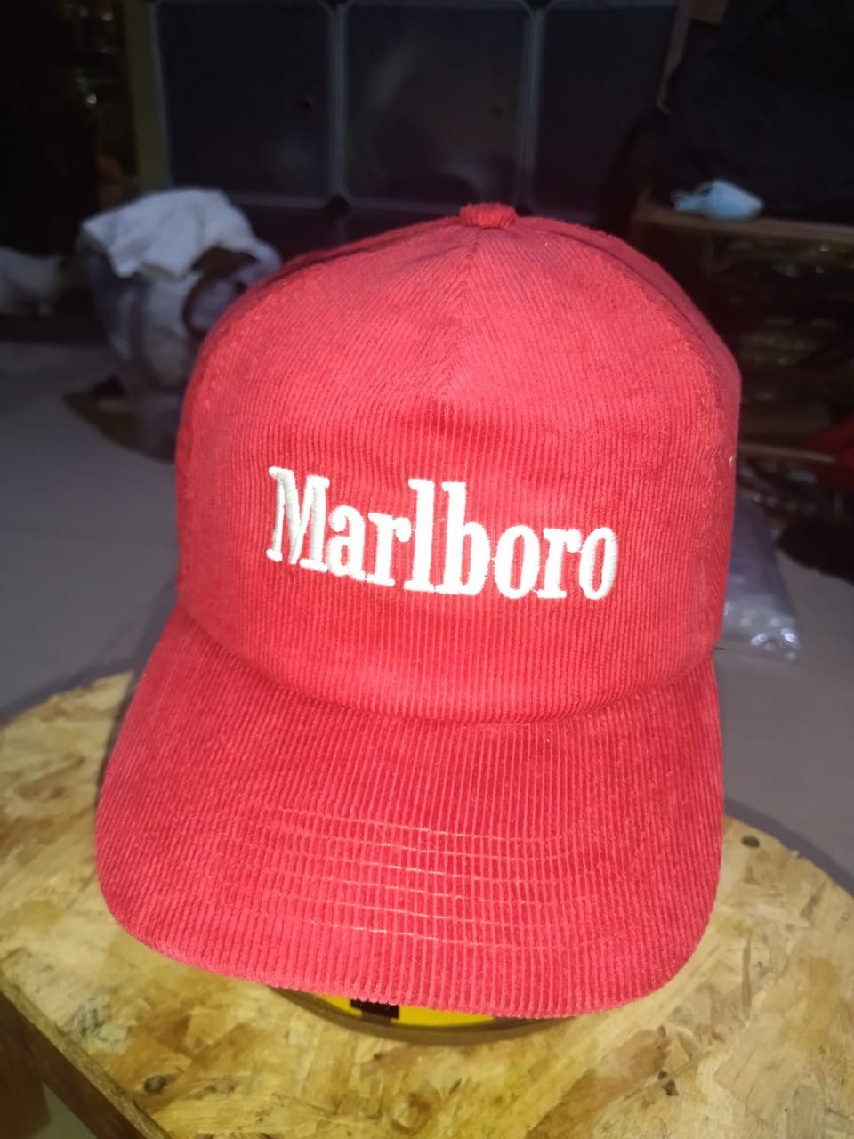 Pre-owned Marlboro X Vintage Marlboro Coudroy Hats In Red
