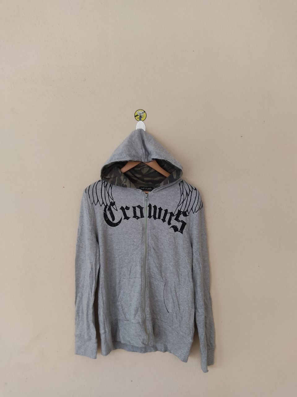 Japanese Brand × Vintage HALF PALU CROWNS EAGLE HOODIE Size US M / EU 48-50 / 2 - 3 Thumbnail