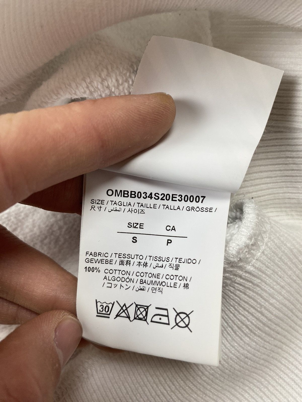 Off-White Off-White white hoodie Zombie kiss kisses Size US S / EU 44-46 / 1 - 8 Thumbnail