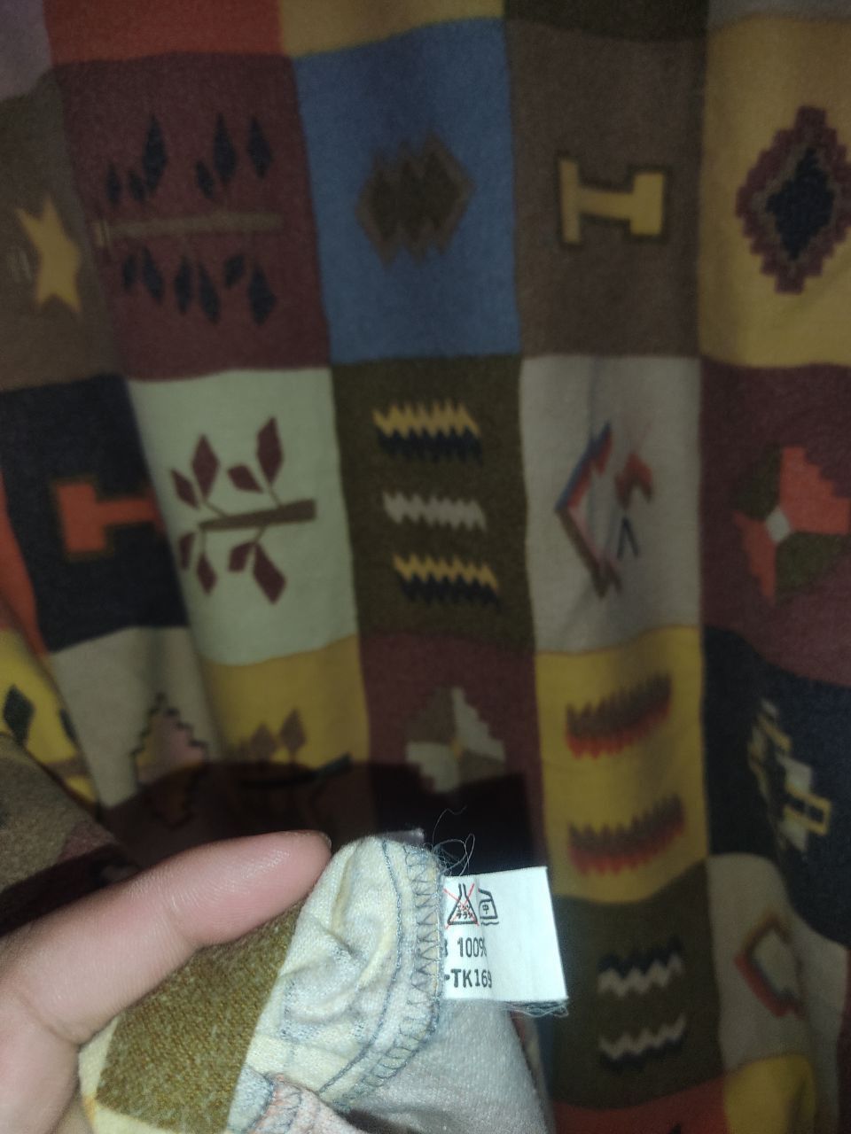 Japanese Brand × Vintage Vintage Real Green Patchwork Shirt Size US L / EU 52-54 / 3 - 4 Thumbnail