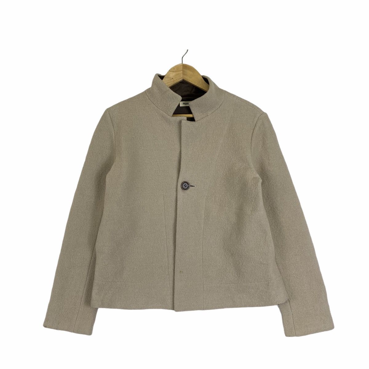 Issey Miyake × Japanese Brand × Vintage VINTAGE ISSEY MIYAKE PLANTATION JAPANESE WOOL COAT JACKET Size M / US 6-8 / IT 42-44 - 1 Thumbnail
