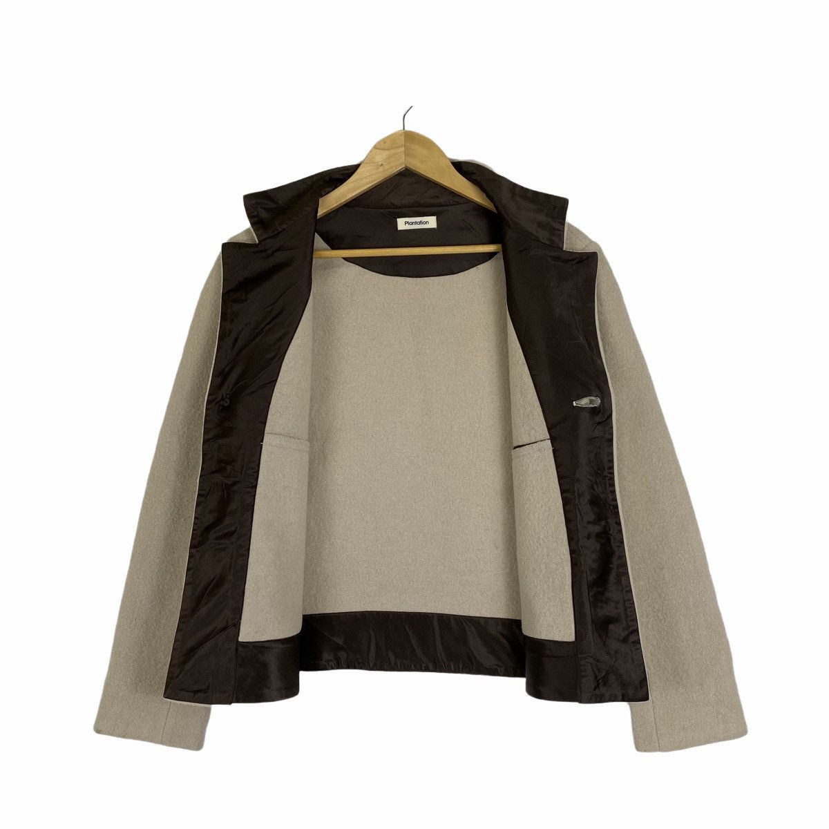 Issey Miyake × Japanese Brand × Vintage VINTAGE ISSEY MIYAKE PLANTATION JAPANESE WOOL COAT JACKET Size M / US 6-8 / IT 42-44 - 3 Thumbnail